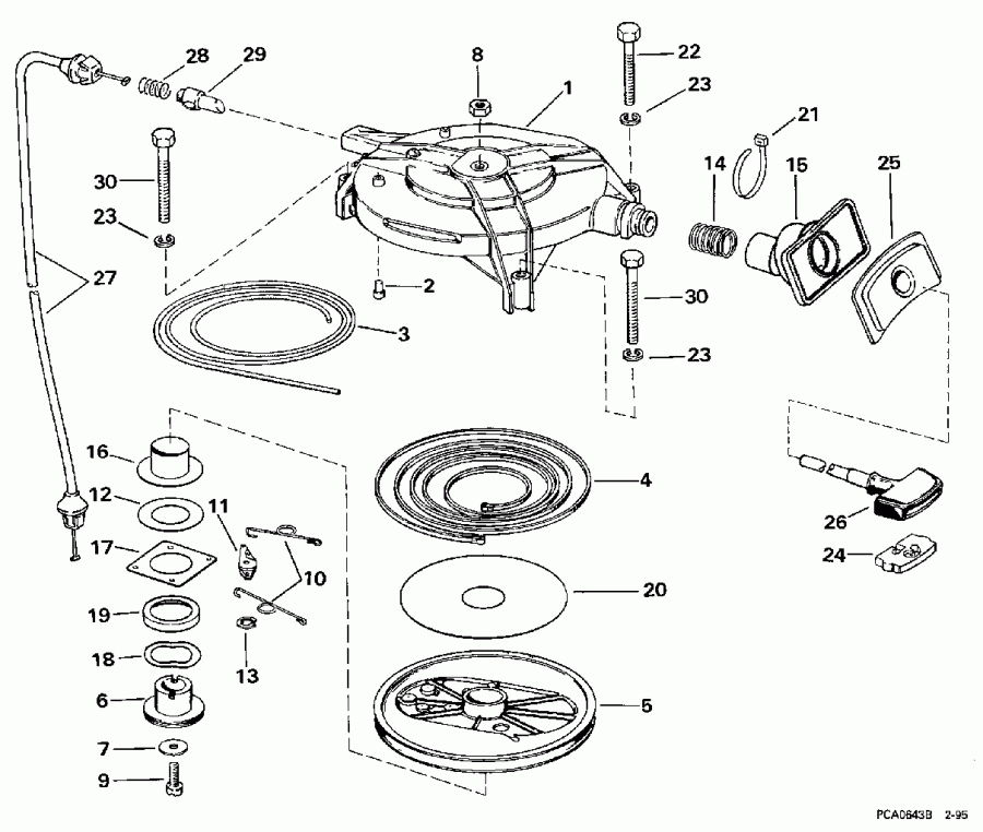 �������� ��������� ����� Evinrude SE25RPV 1997  - wind Starter
