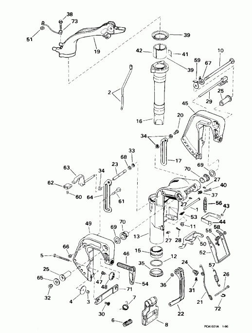 ��������� �������� ����� Evinrude SE55RSC 1997  - dsection / dsection