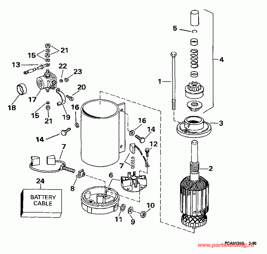 ��������� �������� ����� Evinrude SE65WMLZ2 1997  - ectric �������