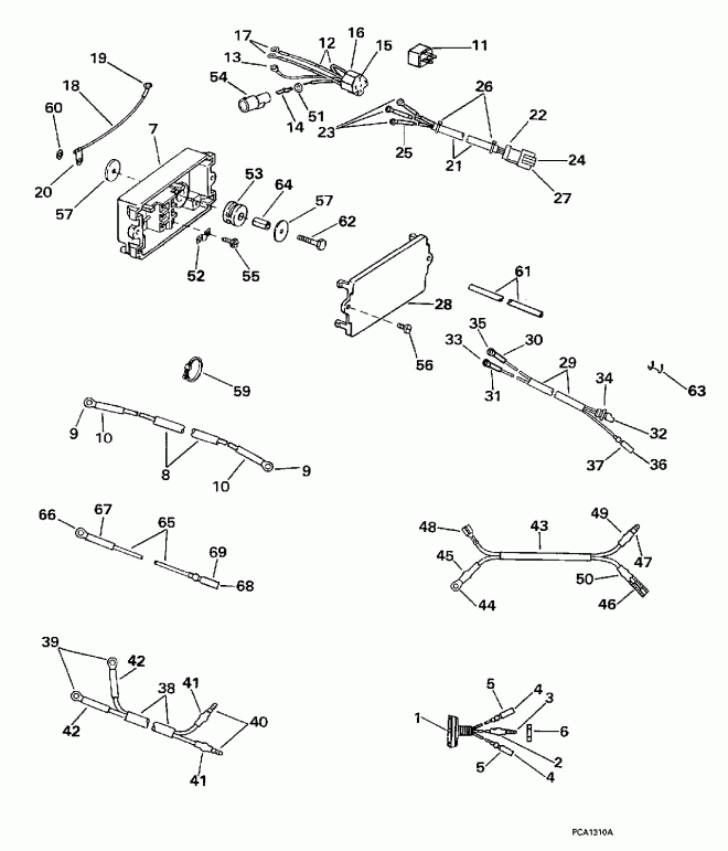��������� Evinrude XE115HXEUA 1997  - wer Trim/tilt Electrical - wer Trim / tilt ���������
