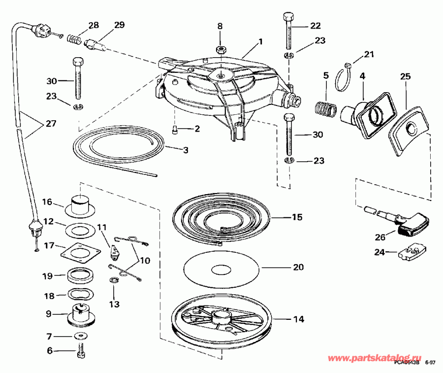 ��������� Evinrude BE30BAECS 1998  - wind ������� - wind Starter