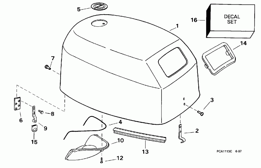 ��������� ����� Evinrude E10FRELECM 1998  -  Evinrude