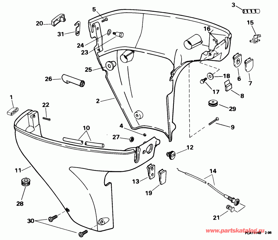 ����� ������� E10FRLECM 1998  - wer Engine Cover / wer ������ ��������� (�����)