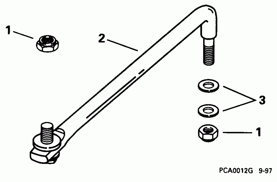 ��������� Evinrude E130TLECE 1998  - ee������ ����������� Kit - eering Link Kit
