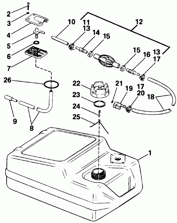 �������� ����� EVINRUDE E175FCXECS 1998  - �������� Rotation -- Il & Ftl Models