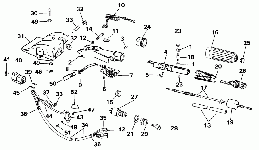 ��������� ������� E25TKLECA 1998  - ee������ & ������������� Handle - eering & Shift Handle