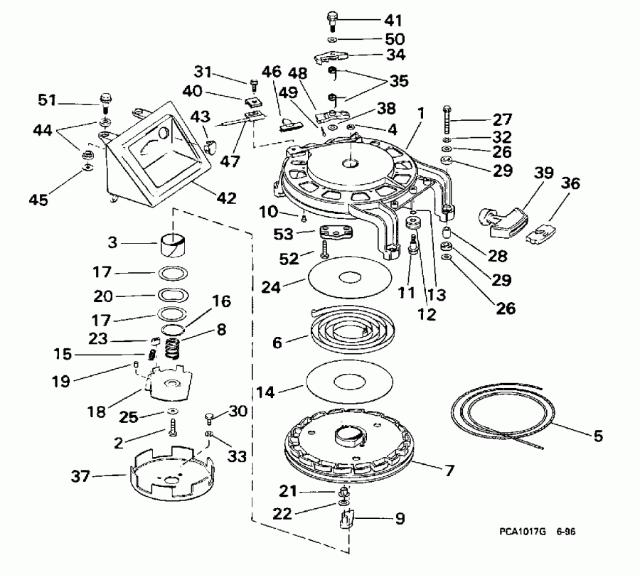 ����� EVINRUDE E40JRECA 1998  - wind ������� - wind Starter