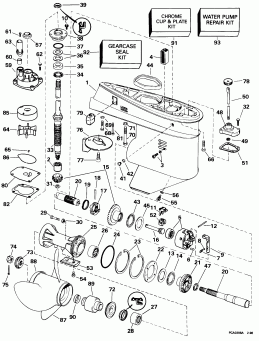 ��������� ��������� Evinrude E50TTLECA 1998  - arcase - arcase