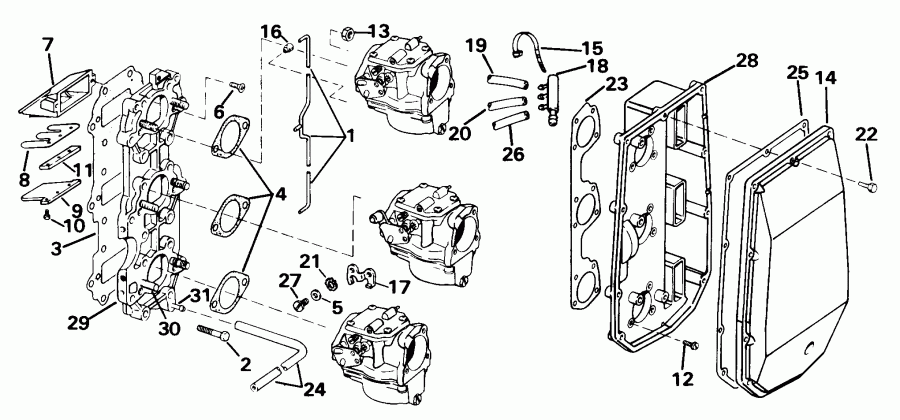 ��������� ��������� EVINRUDE SE65RSLD 1998  - take ��������� & Air ���������