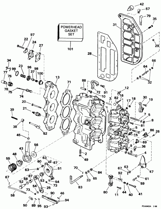 ��������� ������� SE65WMYD 1998  - linder & Crankcase - linder & ������ ���������
