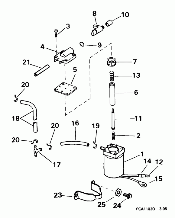 �������� ����� Evinrude E15RB4EEB 1999  - ectric Primer System