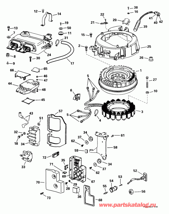 ��������� ��������� EVINRUDE E175FCXEEC 1999  - ectrical System / ectrical System
