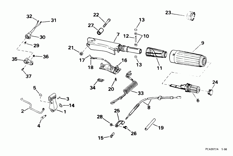 ��������� ������� SE15BAEEM 1999  - ee������ & ������������� Handle / eering & Shift Handle