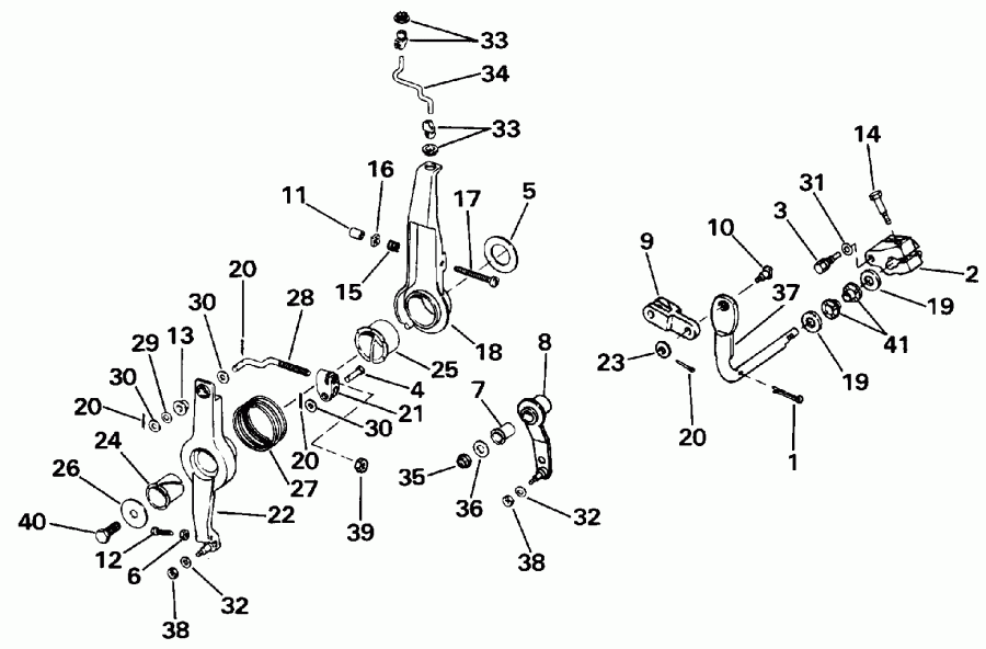 ��������� ��������� ������� E175STLESE 1990  - rottle & Shift Linkage