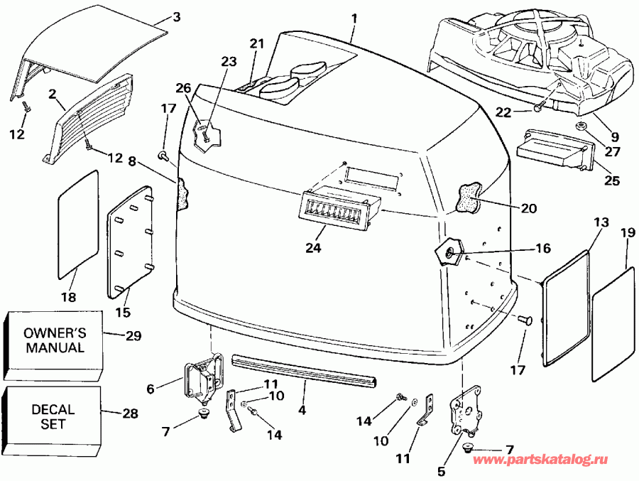 �������� ����� Evinrude E225TLESS 1990  - Johnson - 200tx, 200cx, 225t, 225p, 225c
