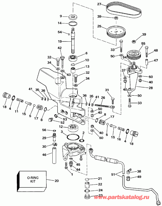 ��������� ����� EVINRUDE E300CXESB 1990  - wer ������� ������� ����� - wer Steering Pump