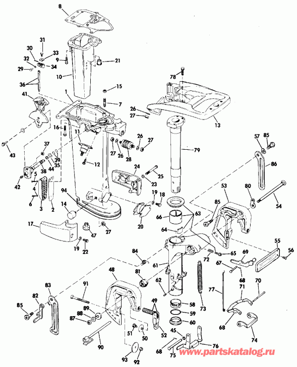����� EVINRUDE E30TEESS 1990  - 20 & 25 Models Only