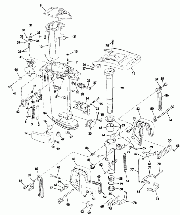  EVINRUDE E35RESS 1990  - 20 & 25 Models Only