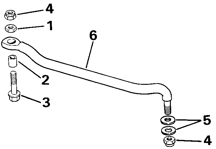 ����� Evinrude E40ELESR 1990  - ee������ ��������� Kit - eering Connector Kit
