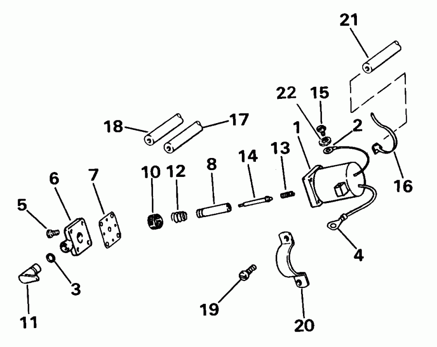 ��������� ����� EVINRUDE E55RWLESR 1990  - Electric Start