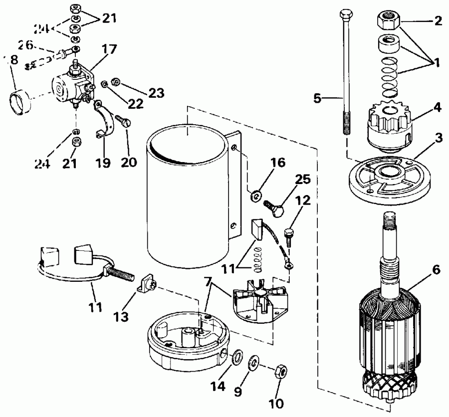 ��������� EVINRUDE E70ELESB 1990  - ectric Starter / ectric �������