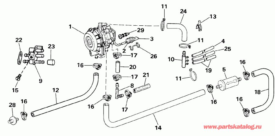 ��������� ��������� EVINRUDE TE50TLESF 1990  - o2 ����� - o2 Pump