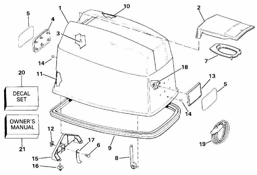  Evinrude TE60TLESF 1990  - Johnson - Johnson