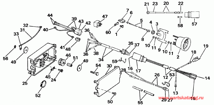 �������� ����� EVINRUDE VE140TXESE 1990  - wer Trim/tilt Electrical - wer Trim / tilt ���������