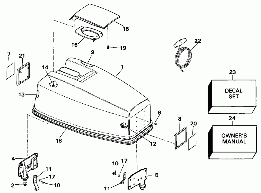 ��������� Evinrude VE48ESLESA 1990  - Johnson