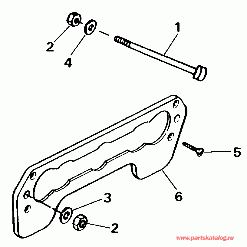 �������� ����� EVINRUDE VE50TLESR 1990  - ansom Mount Kit