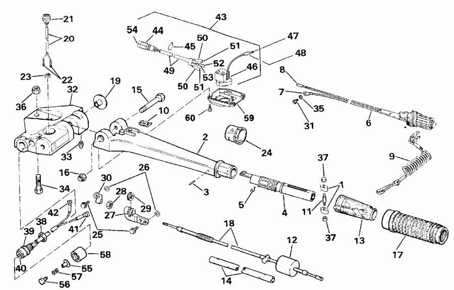 ��������� Evinrude VE60TLESM 1990  - 60ttl Only / 60ttl Only