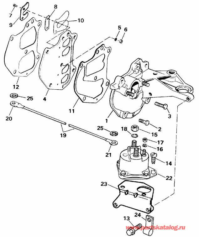 ��������� Evinrude E10EEIR 1991  - take Manifold - take ���������