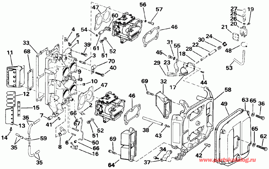 ��������� Evinrude E115TLEIE 1991  - take Manifold / take ���������
