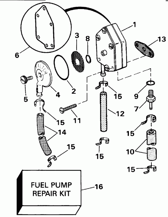 �������� ����� Evinrude E25ELEID 1991  - el ����� - el Pump
