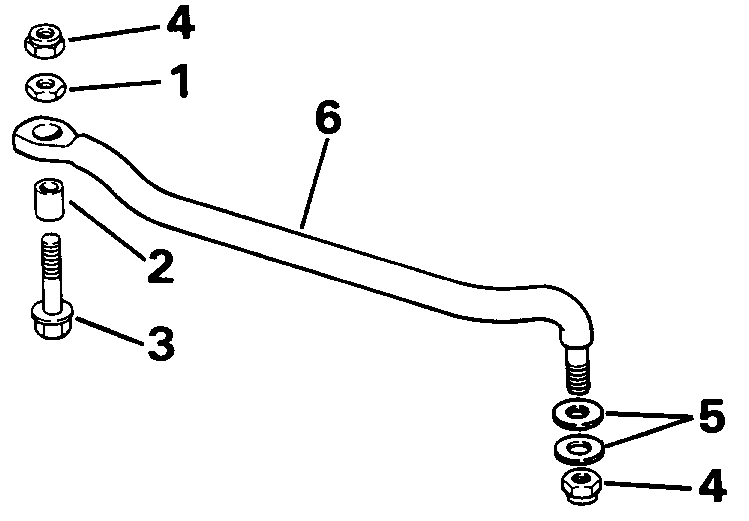 ��������� ��������� EVINRUDE E28ESLEIB 1991  - ee������ ����������� Kit - eering Link Kit