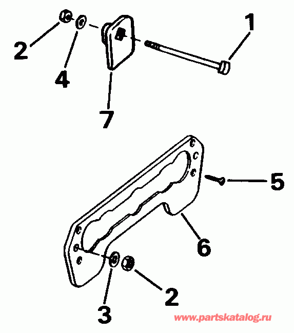  Evinrude E45RCLEIA 1991  - ansom ��������� Kit / ansom Mount Kit