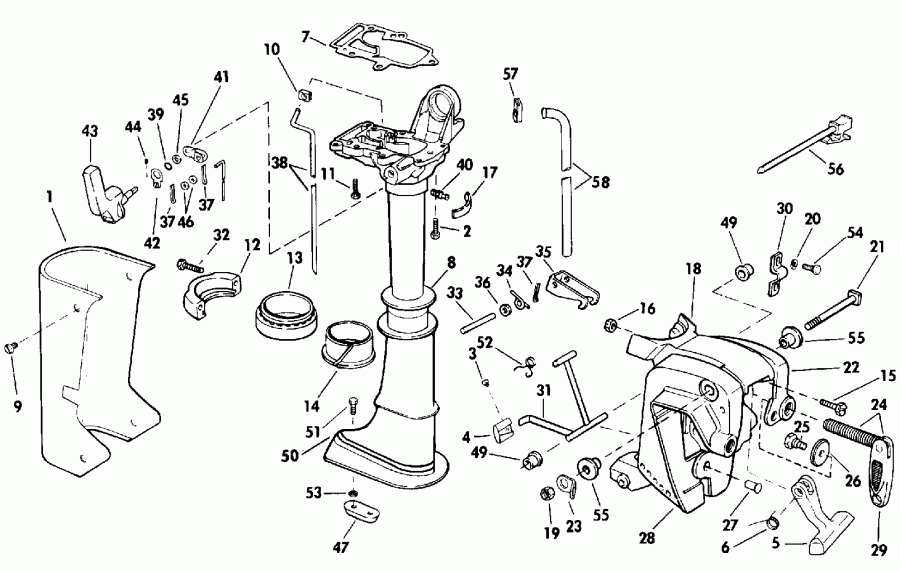 ��������� �������� ����� EVINRUDE E4RLEIA 1991  - dsection