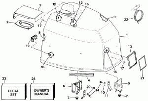������ ��������� (�����) - Evinrude (Engine Cover - Evinrude)