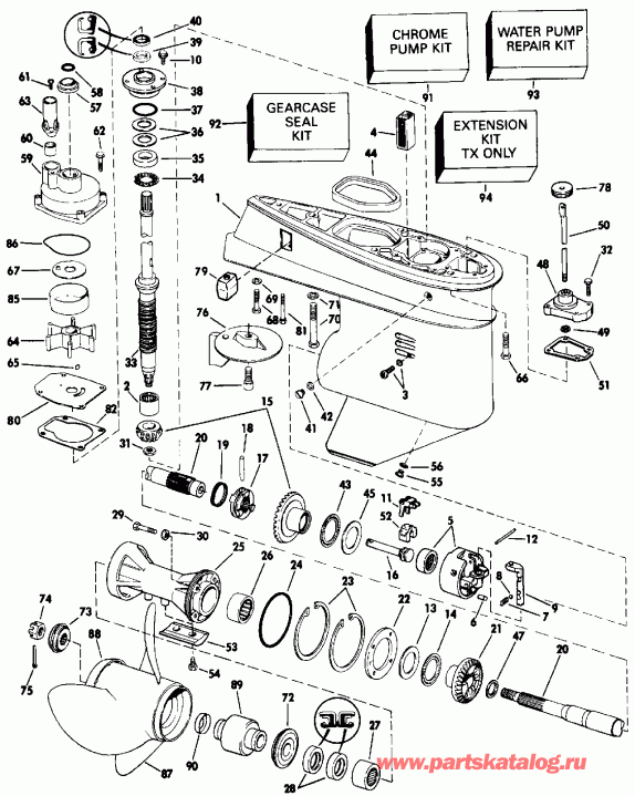 �������� ����� Evinrude TE60TLEIB 1991  - arcase