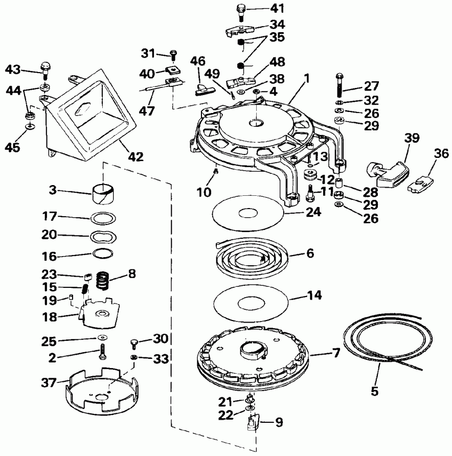  Evinrude VE50BELEIA 1991  - wind ������� - wind Starter