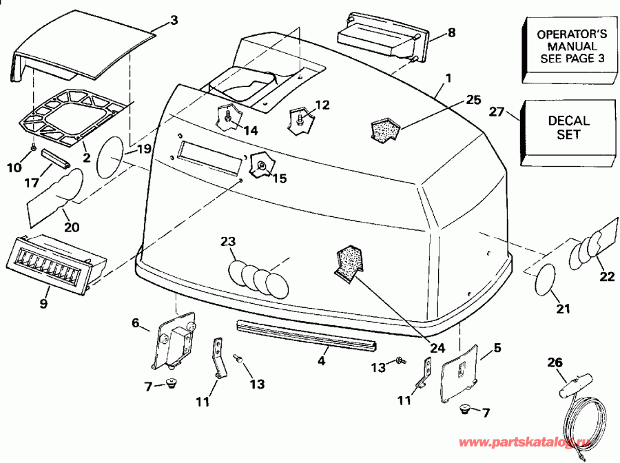 ��������� Evinrude E140TXENS 1992  - 125 Esx - 125 Esx