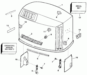 ������ ��������� (�����) - Evinrude (Engine Cover - Evinrude)