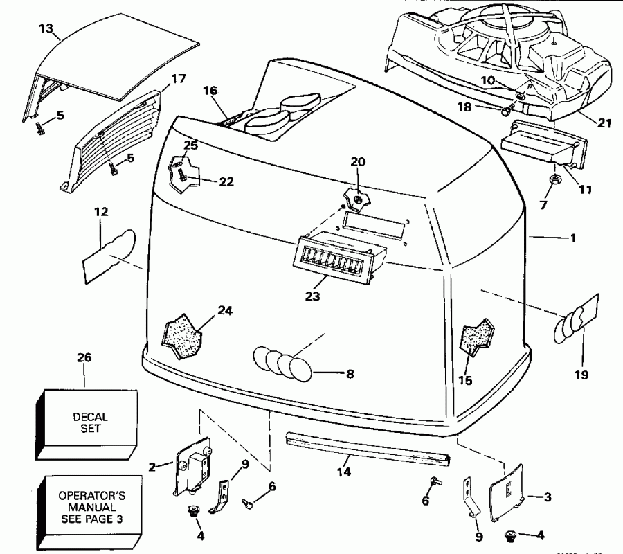 ��������� ����� ������� E200TXENE 1992  - Johnson - 185 / Johnson - 185