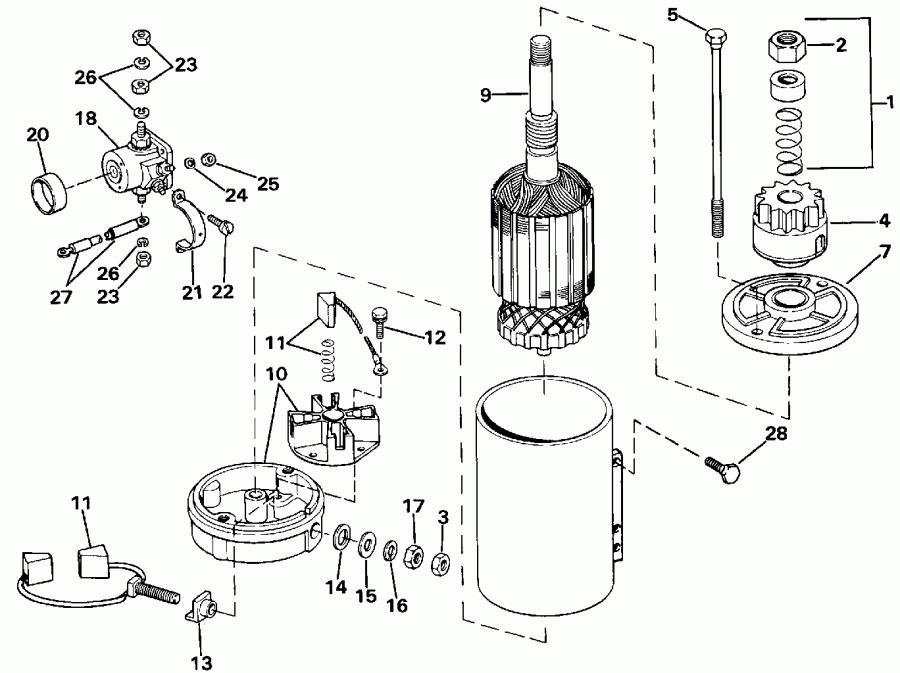 ��������� �������� ����� Evinrude E225TLENR 1992  - Evinrude - 200 Stl Ve200sl Models