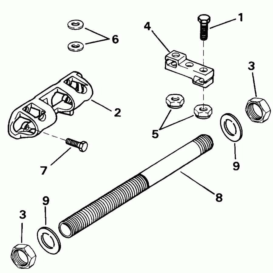 �������� ��������� ����� EVINRUDE E225TXENR 1992  - 200stl Only