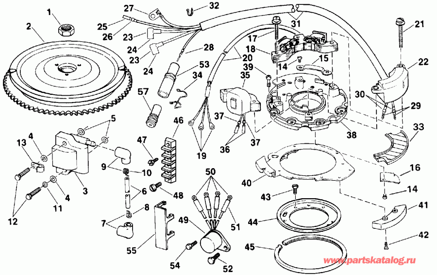 ��������� ��������� EVINRUDE E25ELENS 1992  - nition / nition