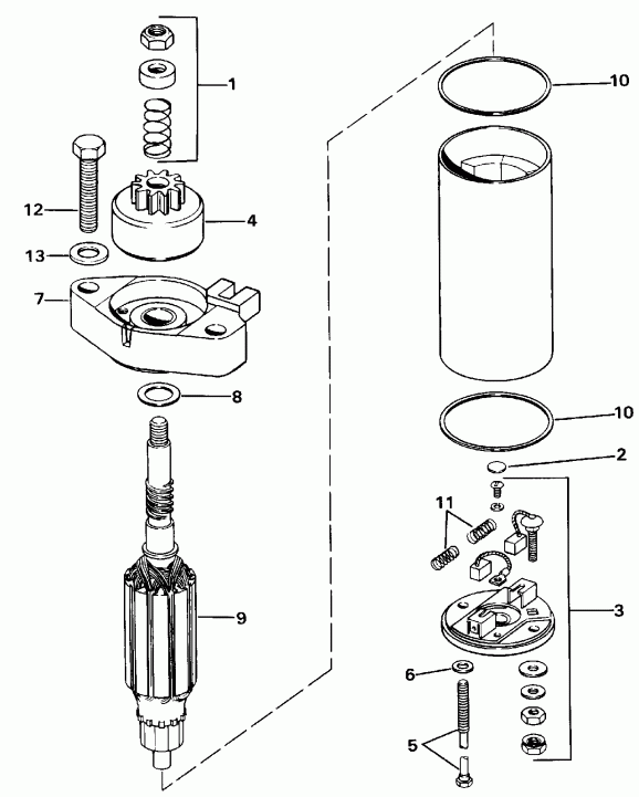 ��������� ��������� ������� E25TEEND 1992  - linder & ������ ��������� / linder & Crankcase