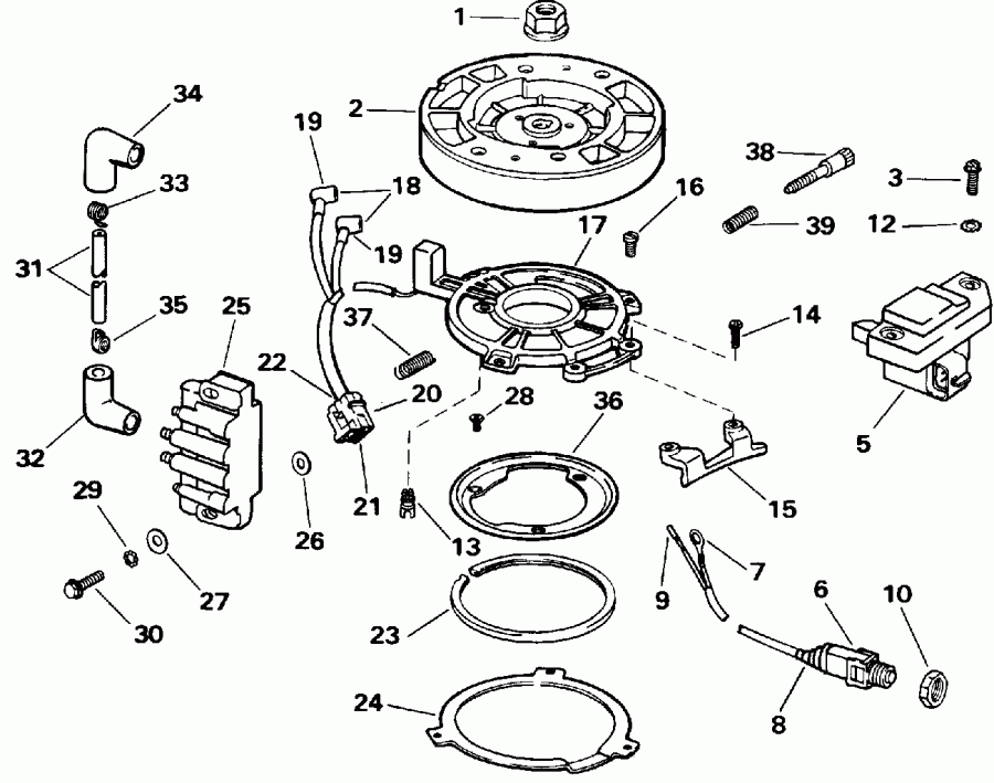 �������� ����� Evinrude E3RENM 1992  - nition / nition