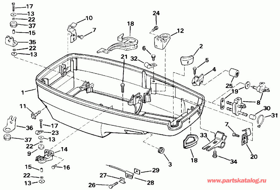 ����� ������� E45RCENM 1992  - wer Engine Cover - wer ������ ��������� (�����)