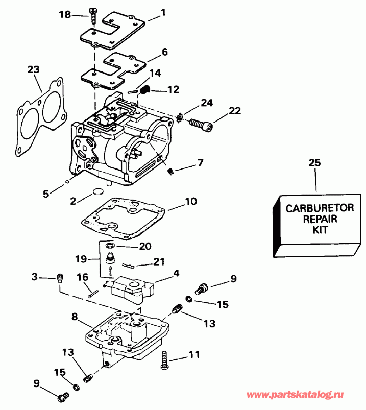 ��������� ��������� ������� E85TTLEND 1992  - rburetor / rburetor
